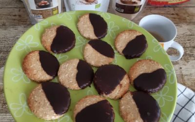 Bolachas Proteicas de Aveia, Coco com Chocolate Preto