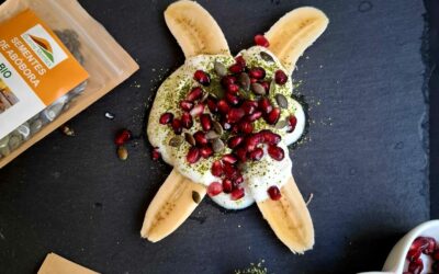 Lanche de Banana com Matcha